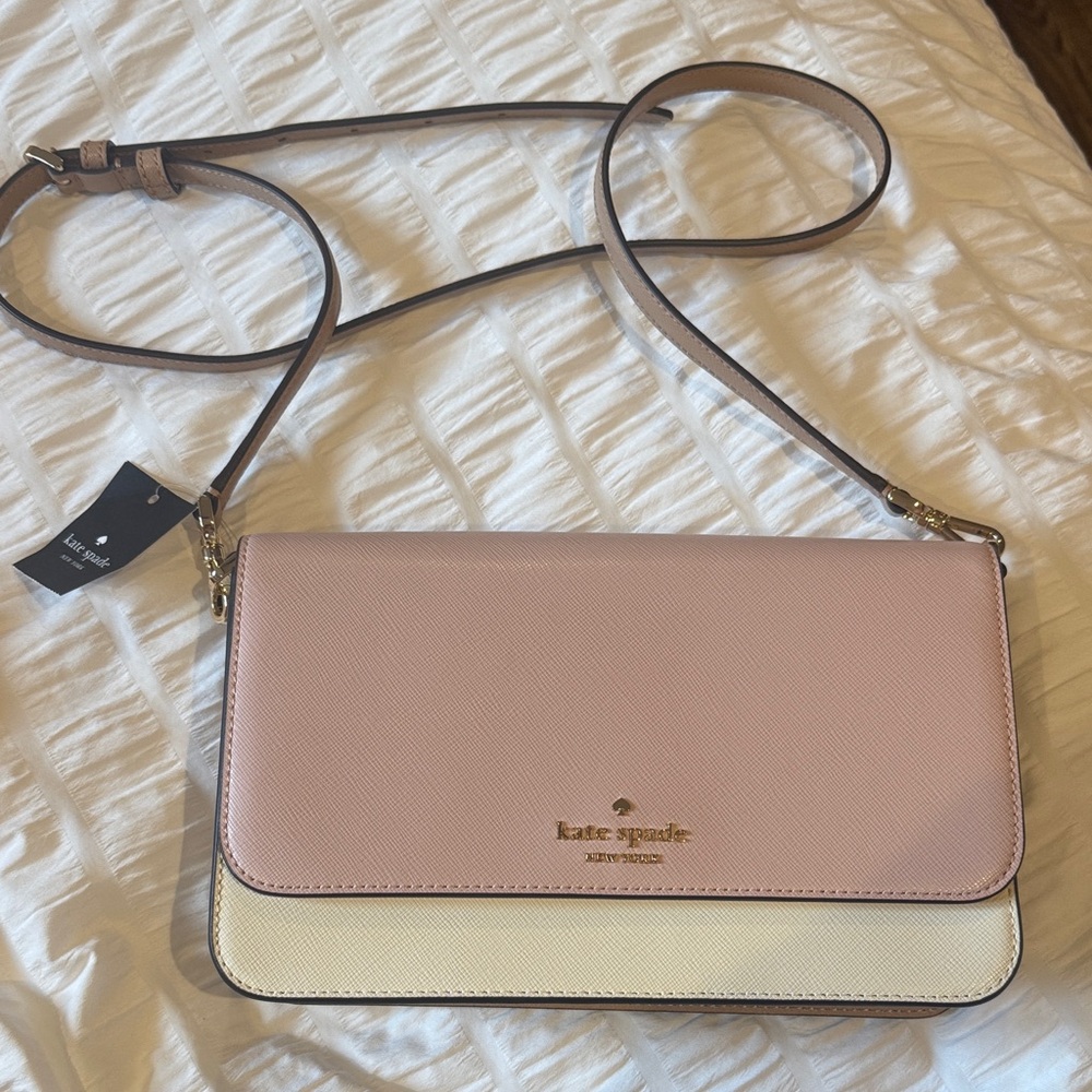 Kate Spade Blush and Ivory Crossbody Bag